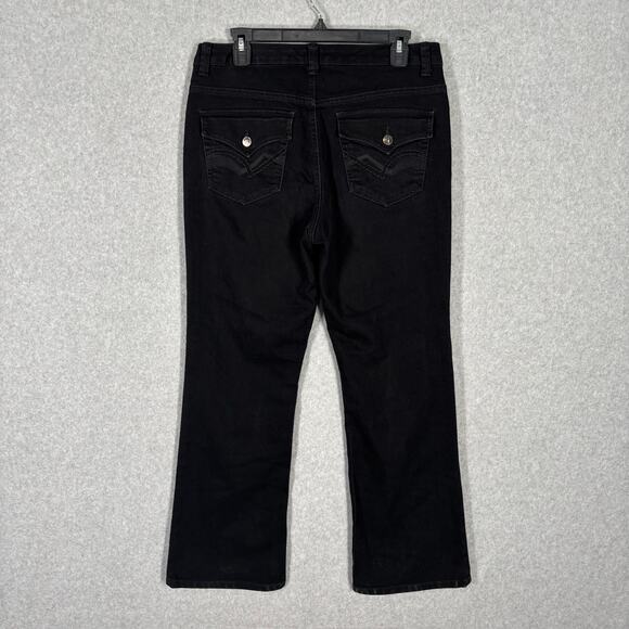 Nine West Jeans Womens 30 10S Bootcut West End Pocket Flap Embroidered Stretch - Picture 8 of 10